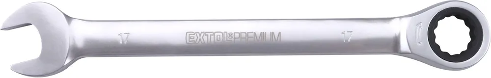 Klíč ráčnový očkoplochý, 72 zubů, 17mm EXTOL PREMIUM Finální Výprodej