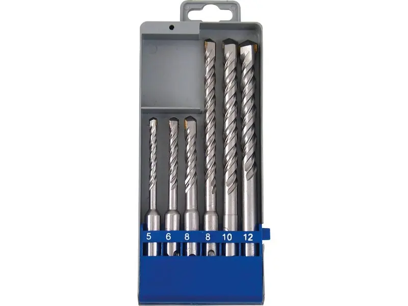EXTOL CRAFT vrtáky příklepové do betonu, sada 6ks, ∅5-12mm, SK, 25048 Finální Výprodej