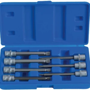 Zástrčné hlavice XZN 3/8”, rozměry M4-M10, prodloužené 110 mm, 7 ks - SATRA S-SPB738 Pouze Dnes