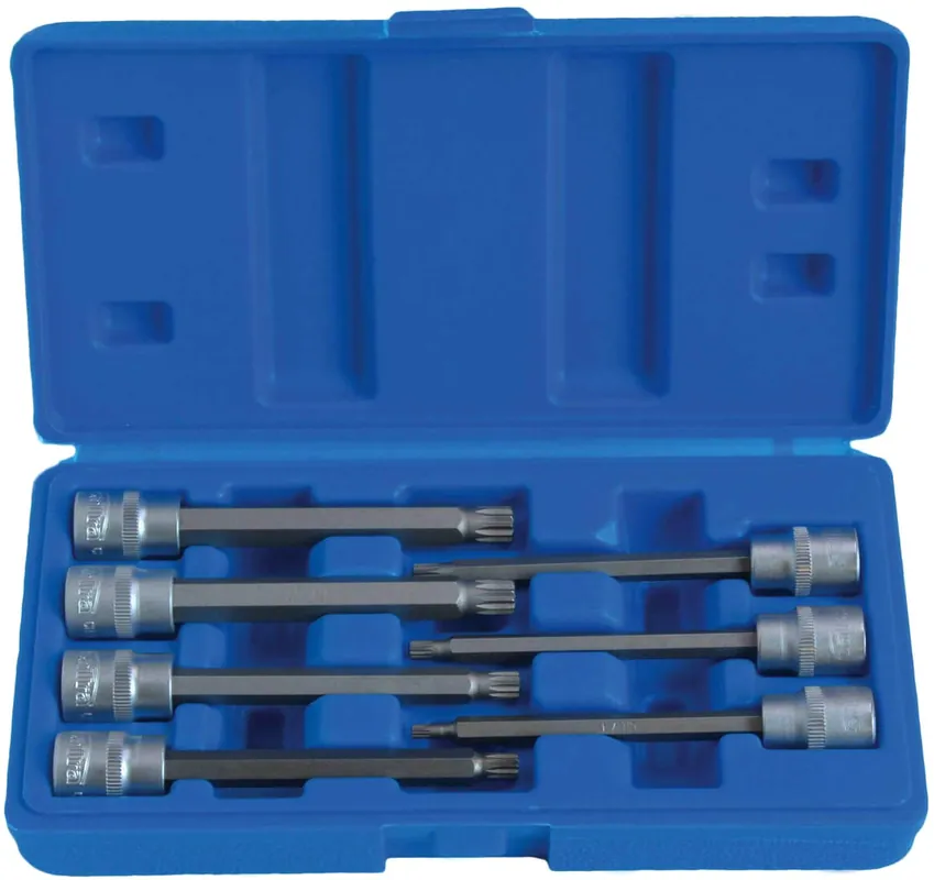 Zástrčné hlavice XZN 3/8”, rozměry M4-M10, prodloužené 110 mm, 7 ks - SATRA S-SPB738 Pouze Dnes
