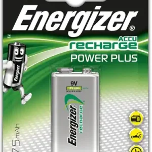 Super Cena Energizer Power Plus 9V nabíjecí 175mAh HR22 (1ks)
