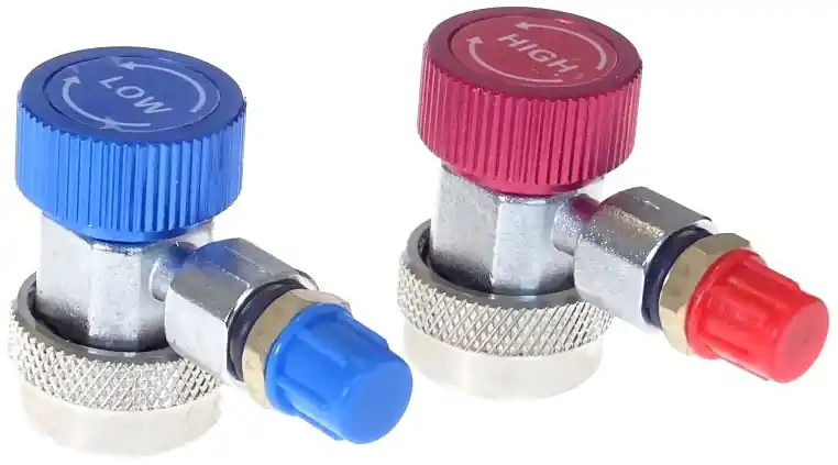 Zlevněný QUATROS Rychlospojky pro plnění klimatizace, pro chladivo R-134A, sada 2 kusy QS13117