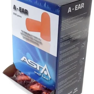 Akce Špunty do uší - chránič sluchu, balení ochranných zátek s výdejníkem, 200 párů - ASTA A-EAR