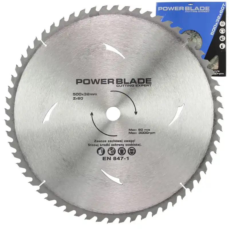 Jen Po Omezenou Doba Kotouč pilový s SK plátky (vidiový), 500x60Tx32mm POWER BLADE M09077