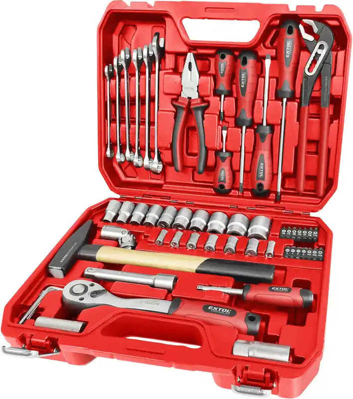 Sada nářadí 55ks, 1/4", 1/2", CrV EXTOL PREMIUM Bezpečná Platba