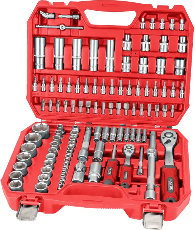 EXTOL PREMIUM hlavice nástrčné, sada 110ks, 1/4", 1/2" - 8818338 Výhodná Nabídka