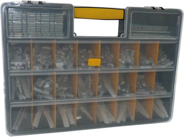 Kufr s vyvažovacím závažím 24 přihrádek 450 x 320 x 80 mm Nejlepší Cena