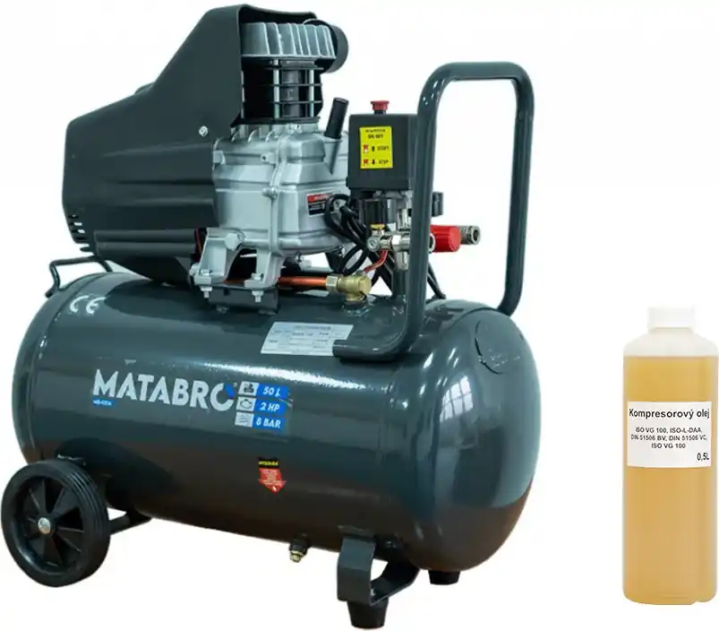 Finální Výprodej Matabro MB-K104, Olejový kompresor 50l, 230V 2800W