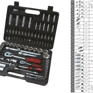 Akční Nabídka Sada nářadí gola 1/2", 1/4" 96 kusů KS TOOLS 917.0796