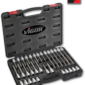 Sada bitů TORX 1/2" VIGOR 32ks V1917 Výprodej