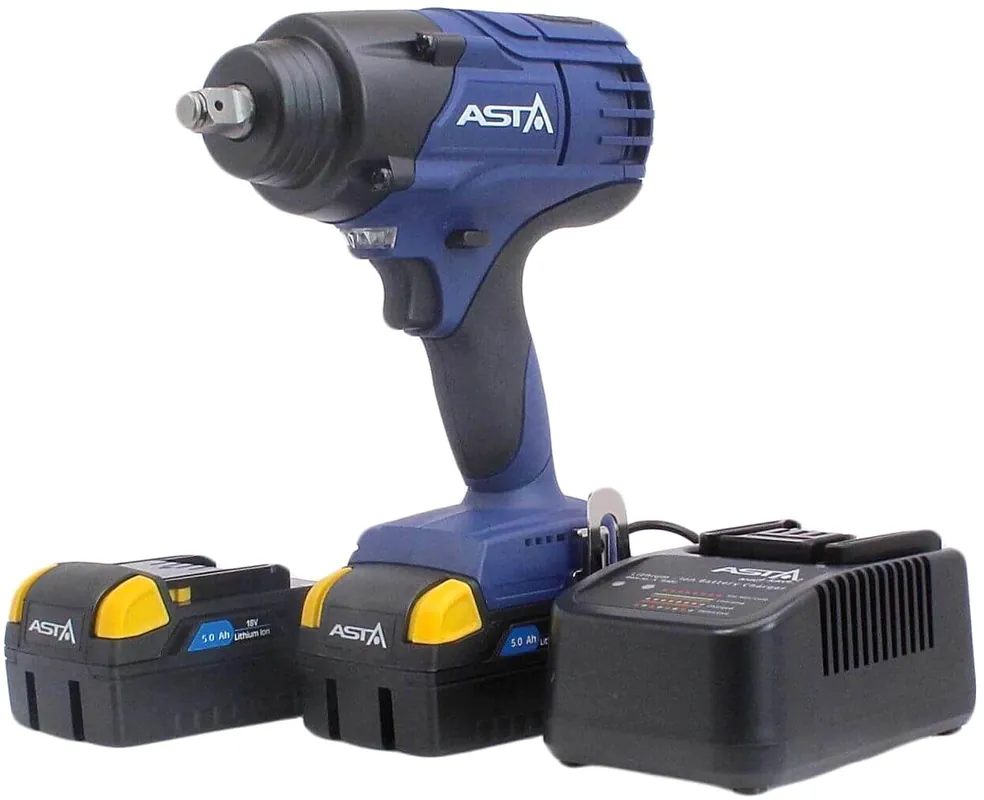 Aku rázový utahovák 1/2", extra výkonný 1250 Nm, 18V, 2x 5.0Ah Li-Ion - ASTA A-BA1250 A-BA1250 Tovární Cena