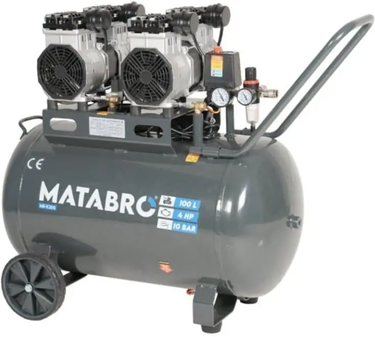 Matabro MB-K205, Bezolejový kompresor 100l, 230V, 4 písty 4000W Oblíbený