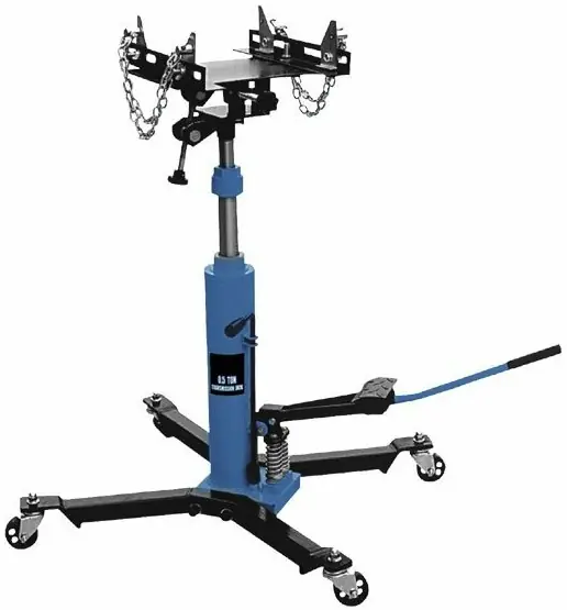 Zlevněný Hydraulický pojízdný zvedák na převodovky a motory, nosnost 500 kg - ASTA A-05005