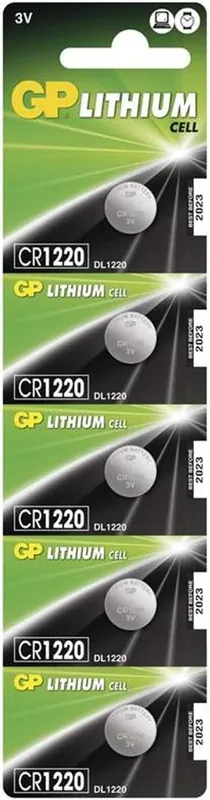Poslední Šance GP Lithium knoflíková baterie CR1220/5 (5ks)