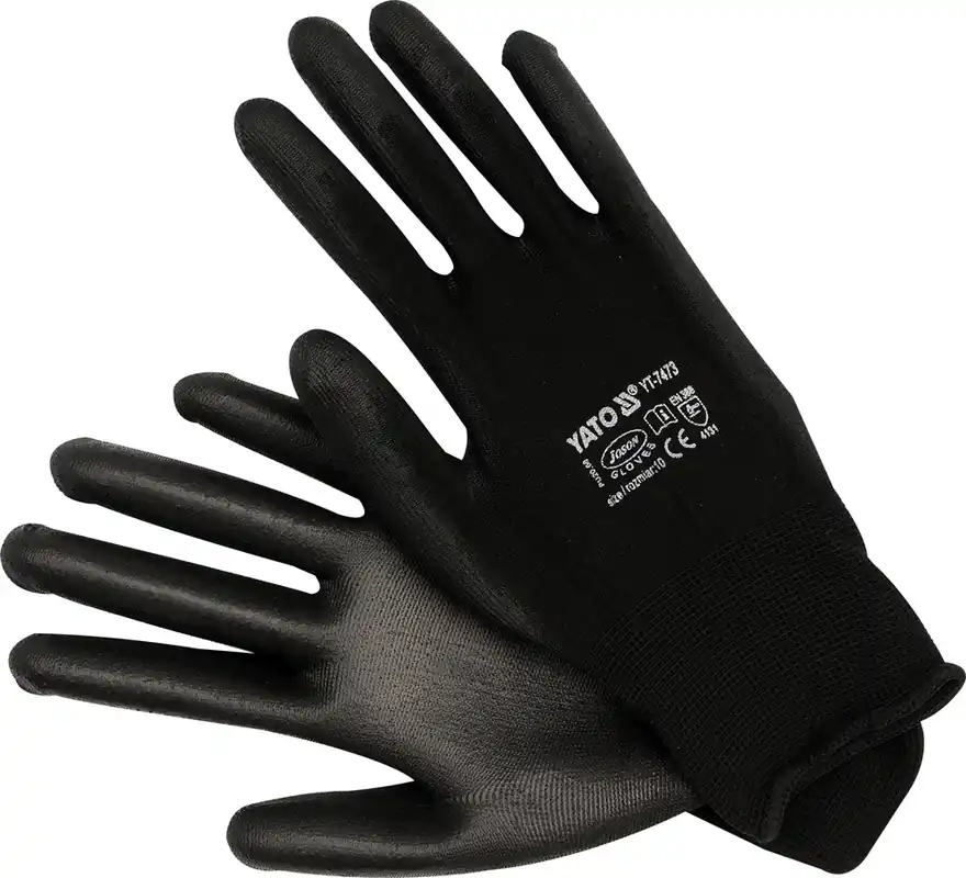Pracovní rukavice nylon/PU 10" YATO Dokud Zásoby Vydrží