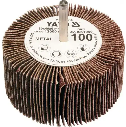 Yato Kotouč lamelový radiální 80x40 P-40 s hřídelí 6 mm Koupit Online