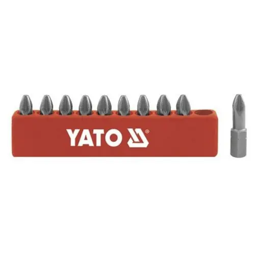 Zlevněný Bity 1/4" křížové PZ2 Yato 10ks protiskluzové