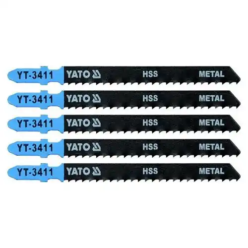 Yato List pilový do přímočaré pily 100 mm na kov TPI8 5 ks Levný