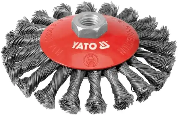 Kartáč drátěný boční M14 x 125 mm INOX Yato YT-4764 Odeslání Ihned
