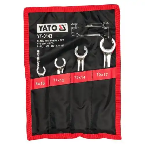 Sada klíčů očkových na převlečné matice Yato 4kusy YT-0143 Vysoce Kvalitní