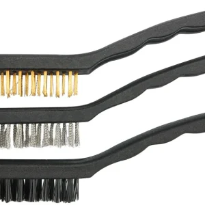 Vysoce Kvalitní Vorel sada kartáčů drátěných 220 mm 3 ks TO-06964