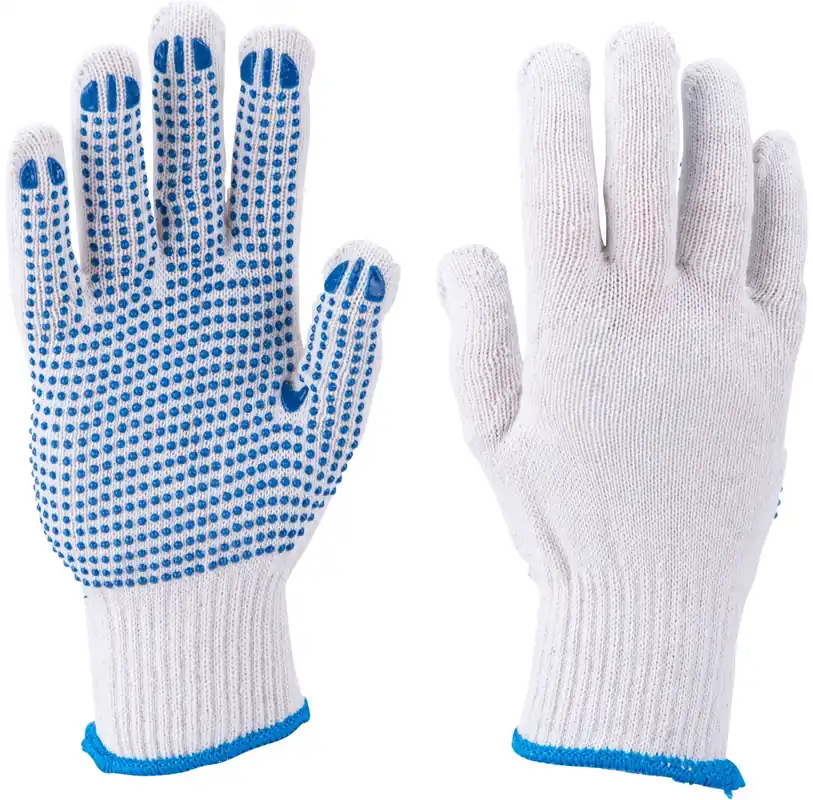 Nejprodávanější EXTOL CRAFT rukavice bavlněné s PVC terčíky na dlani, velikost 10", 99708