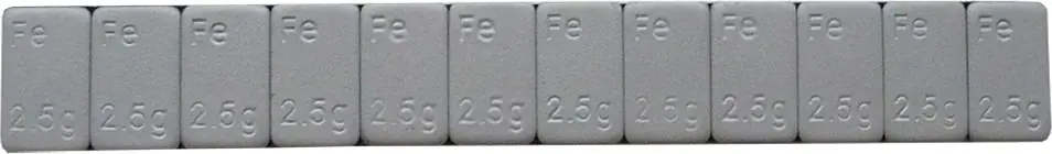 Koupit Online Samolepící závaží nízké 12x2,5g, pásek 30g, Fe, šedý lak