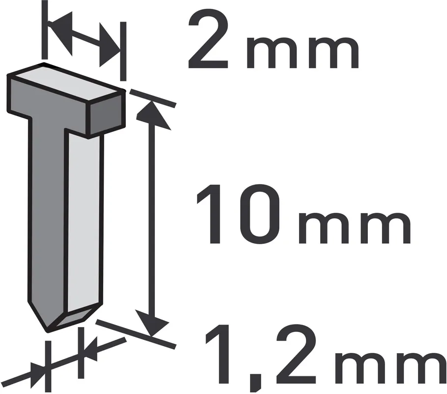 Nakupujte Hned Hřebíky, balení 1000ks, 10mm, 2,0x0,52x1,2mm EXTOL PREMIUM