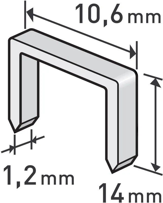 Originální Spony, balení 1000ks, 14mm, 10,6x0,52x1,2mm EXTOL PREMIUM