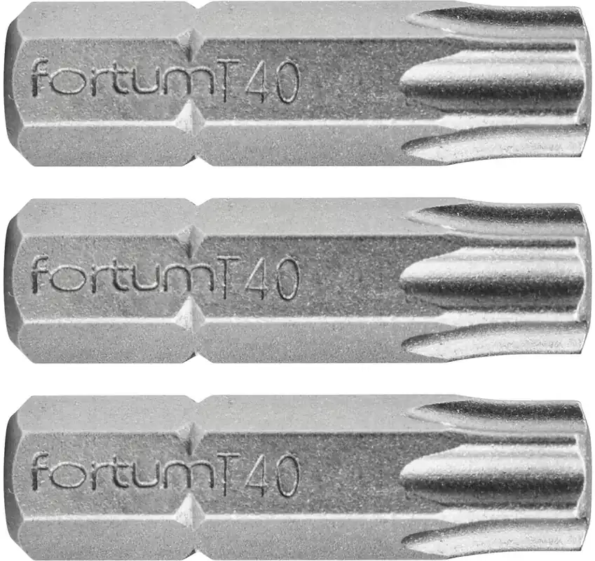 Hrot TORX, sada 3ks, T 40x25mm, S2 FORTUM Cenová Bomba