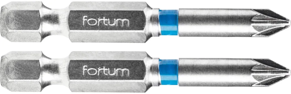 Novinka Hrot křížový pozidriv, sada 2ks, PZ 1x50mm, S2 FORTUM
