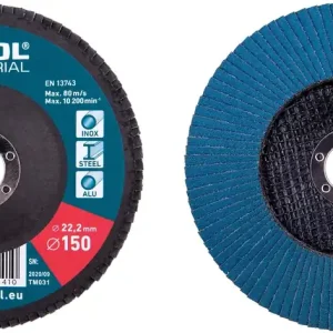 Akční Nabídka Kotouč lamelový šikmý zirkonový, P80,⌀150mm EXTOL INDUSTRIAL