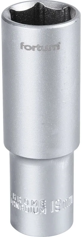 Výprodej Hlavice nástrčná prodloužená 1/2", 19mm, L 77mm FORTUM