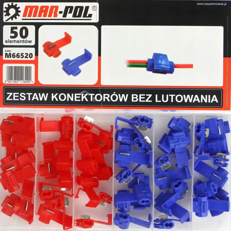 Nejlepší Cena Sada konektorů bez pájení 50ks MAR-POL M66520