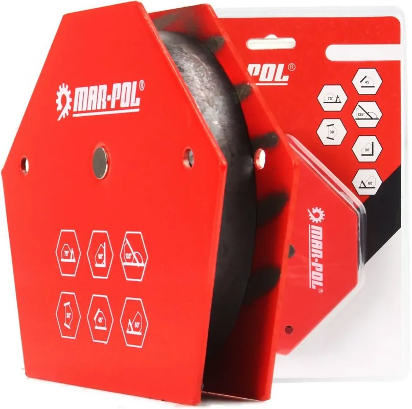 Úhlový magnet 30°/45°/60°/75°/90°/135°, 25kg MAR-POL M79413 Rychlé Dodání