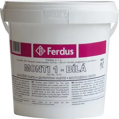 Montážní pasta MONTI bílá 1000ml - Ferdus Značkový