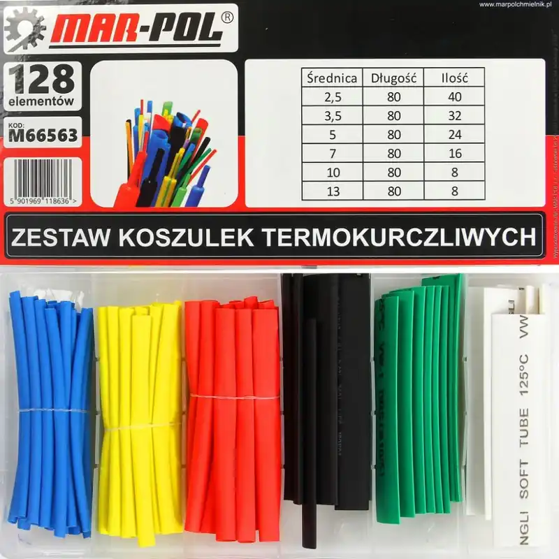 Kup Teď Smršťovací bužírka, sada 128ks MAR-POL M66563