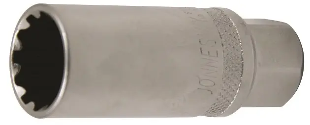 Ověřený Hlavice na zapalovací svíčky, 3/8", 18mm, multiprofil - JONNESWAY S17H3418