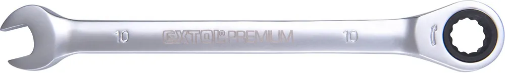 Klíč ráčnový očkoplochý, 72 zubů, 10mm EXTOL PREMIUM Dokud Zásoby Vydrží