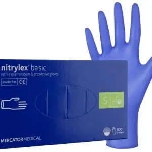 Oblíbený Rukavice vyšetřovací nitrilové vel.S 100ks, bez pudru