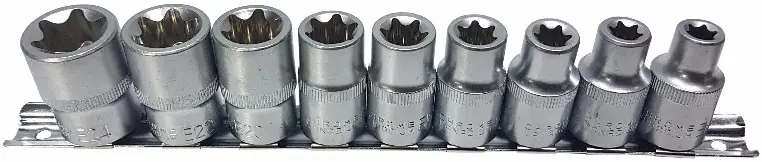 Omezená Nabídka Klíče - hlavice nástrčné vnitřní torx, 1/2", sada 9ks MAR-POL M66421