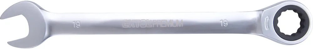 Klíč ráčnový očkoplochý, 72 zubů, 19mm EXTOL PREMIUM Tovární Cena