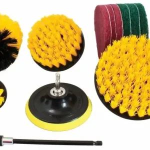 Kartáče na čištění, uchycení na vrtačku 1/4", sada 12 dílů - SATRA S-CLEAN12 Koupit Online