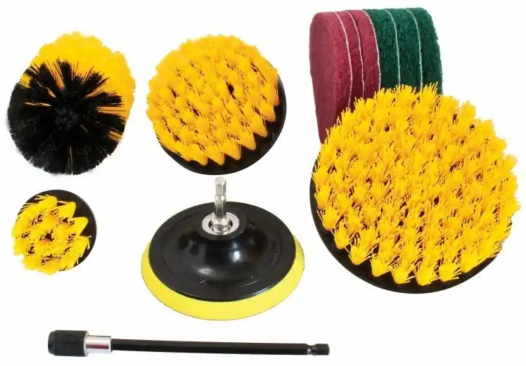 Kartáče na čištění, uchycení na vrtačku 1/4", sada 12 dílů - SATRA S-CLEAN12 Koupit Online