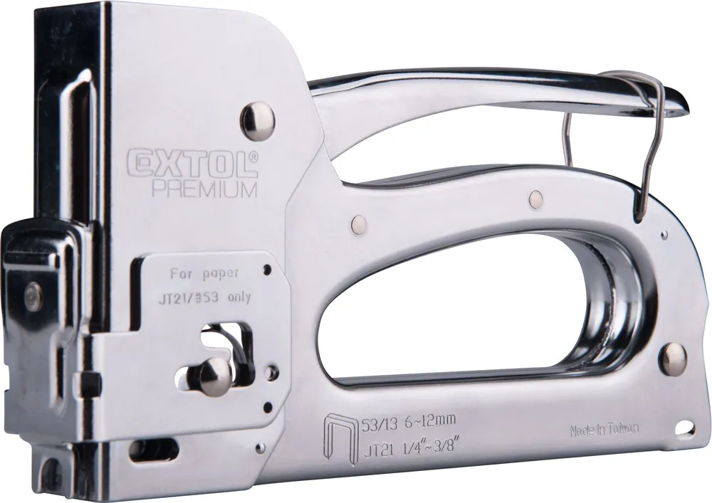 EXTOL PREMIUM pistole sešívací/sponkovací 3funkční, 6-12mm, včetně 100ks spon - 8851105 Zlevněný
