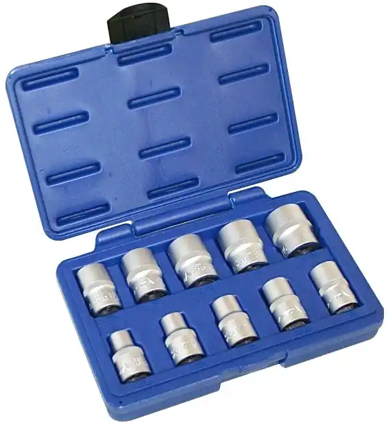 Rychlé Dodání Nástrčné hlavice palcové 1/2", 6hranné, různé rozměry, sada 10 ks - ASTA A-10INCH