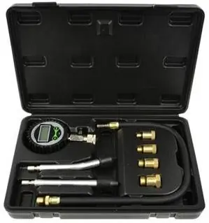 Kompresiometr pro zážehové motory, LCD displej, sada 8ks, tester komprese GEKO G02509 Nová Kolekce