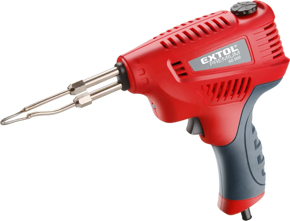 Pájecí pistole transformátorová EXTOL PREMIUM s regulací teploty, 200W Oblíbený