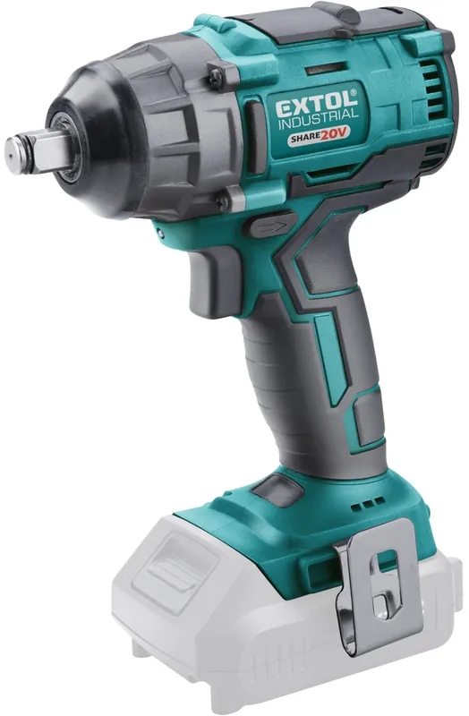 Hit Sezóny Utahovák rázový 1/2“ aku SHARE20V, 250Nm, BRUSHLESS, 20V Li-ion, bez baterie a nabíječky EXTOL INDUSTRIAL