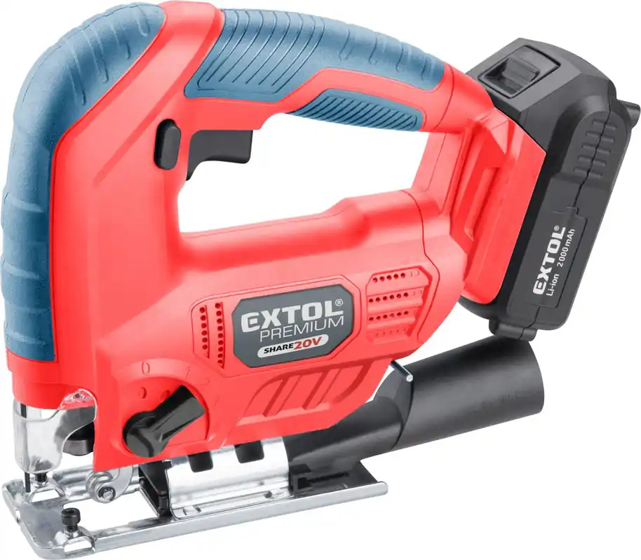 Super Cena EXTOL PREMIUM pila přímočará aku SHARE20V, 20V Li-ion, 2Ah - 8891824